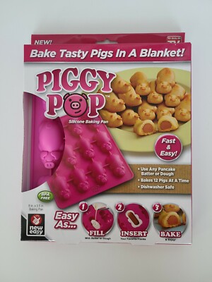 Piggy Pop Silicone Baking Cake Pan Mold Pigs In A Blanket Jello Pancakes Cookies