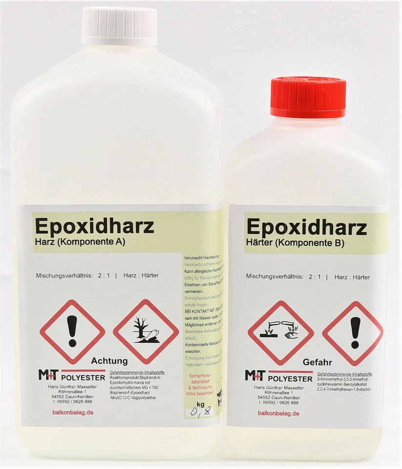 M+T POLYESTER 1,2 kg Epoxidharz Versiegelung Terrarium Aquarium