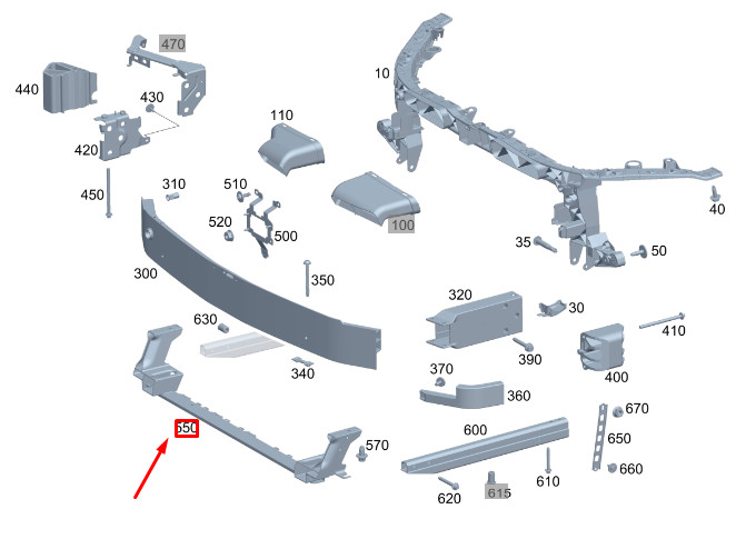 MERCEDES-BENZ GLA H247 Cooler Cross Strut A1776204500 NEW GENUINE 