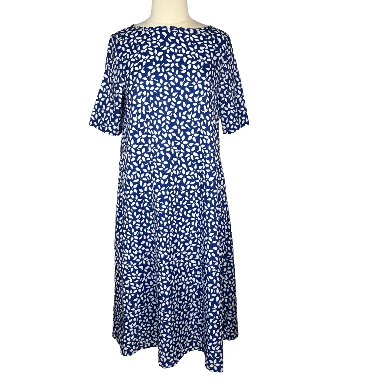 Short Sleeve Shift Casual Dresses Midi