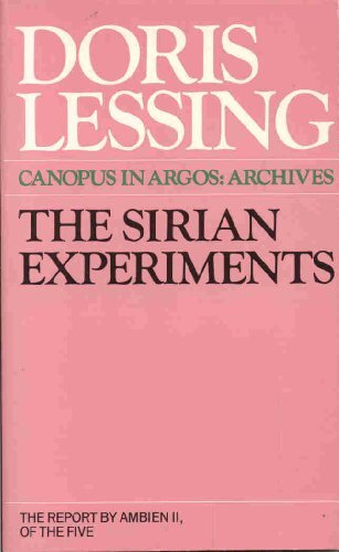 The Sirian Experiments by Lessing, Doris Hardback Book The Fast Free Shipping - Picture 1 of 2