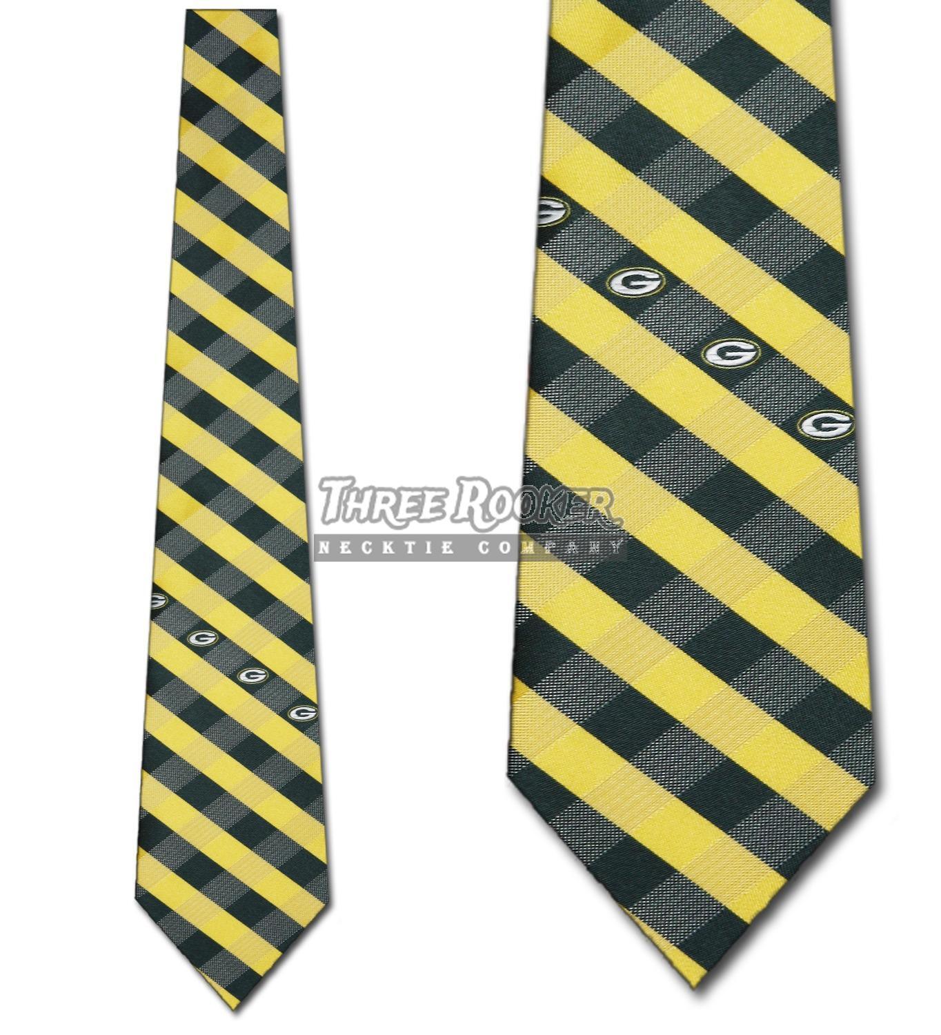 Green Bay Packers Tie Packers Neckties Mens Licensed Football Neck Ties