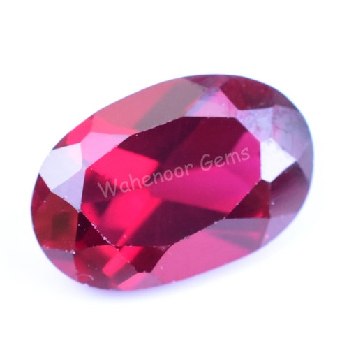6.00 Ct Natural Red Color Almandine Garnet Oval Loose Gemstone Certified - Picture 2 of 4