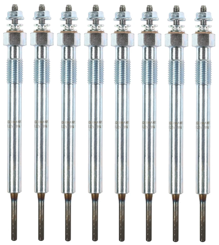 Set of 8 OEM GM 62G / 97226202 Diesel Glow Plug 01-04 Chevy GMC LB7 Duramax 6.6L - Image 2 of 4
