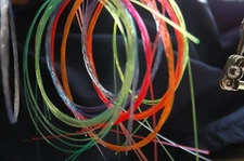 4 FEET of Fiber! Choice of red, amber, green, UV brt blue, orange for Archery