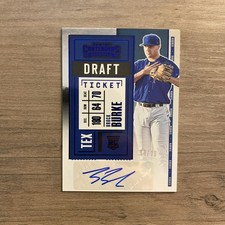 2020 Panini Contenders 2 Draft Ticket Blue 94/99 Brock Burke Rookie Auto RC