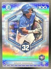Arjun Nimmala 2026 Bowman Baseball #BTP-32 Scouts Top 100 Blue Jays