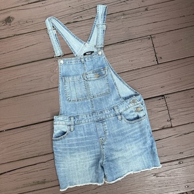 Mossimo Denim Bib Cutoff Shortalls Overalls Womens S/P Cottage Core Y2K