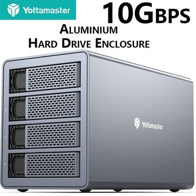 2/4/5 Bay HDD SSD SATA External Hard Drive Enclosure for 2.5&3.5'' SATA Aluminum