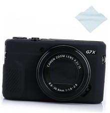 G7X / G7X Mark II Camera Silicone Case, Ultra Thin Lightweight Rubber Black