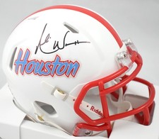 Andre Ware Autographed Houston Cougars White Speed Mini Helmet - Beckett W Holo