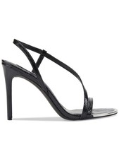 DKNY Womens Black Danielle Round Toe Stiletto Slip On Slingback Sandal 10 M