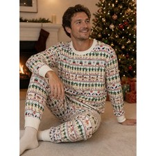 Hanna Andersson Elf Christmas Pajama Set 100 Cotton Holiday Festive Adult XL