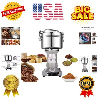 Grain Mill Grinder 750g High Speed Electric Stainless Steel Grinder Cereals C...