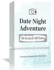 40 Fun Date Night Scratch Off Card Game Ideas - Romantic Valentine's Gift for Co