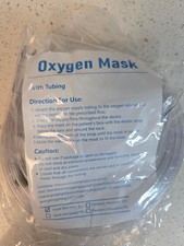 2 Pack Oxygen Mask for Face Adult and Child Tube  Adjustable Elastic Strap