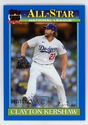 2026 Series 2 1991 Topps All-Star Baseball Blue /150 Clayton Kershaw 1ty1