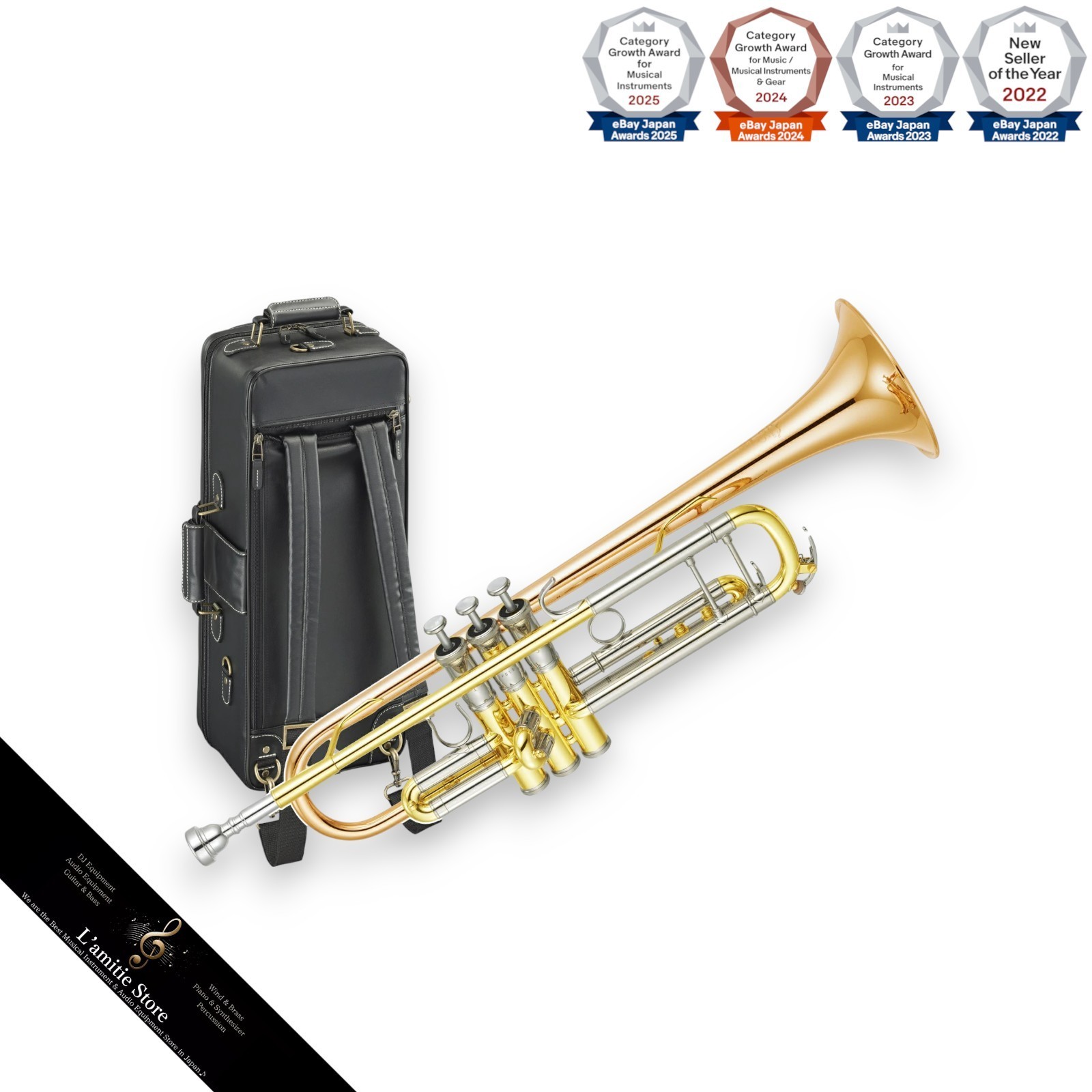 YAMAHA YTR-8335G Xeno Trumpet Custom valve casing Gold Lacquer YTR8335G 8335 G
