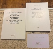 IWC Portofino Chronograph Ref 3910 Papiere Set Garantiehefte NOS