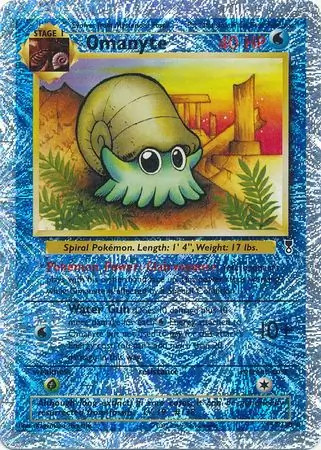 Omanyte - 57/110 - Pokemon Legendary Collection Reverse Holo Rare Card NM