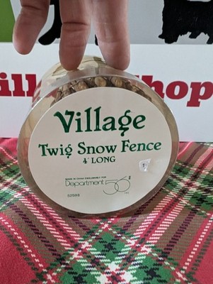 Dept 56 Village Accessories -Village Twig Snow Fence {4 Feet}