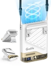 Portable Waist Fan 5 Speed Rechargeable Personal Clip Fan Neck fan for Outdoor