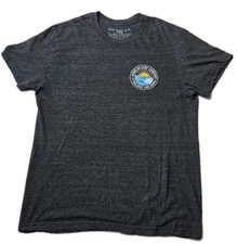 Honolua Surf Company Mens TShirt Large Gray Hawaii Surf Logo Soft Blend Tee 1995