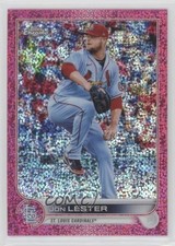 2022 Topps Chrome Magenta Speckle Refractor 99/350 Jon Lester #187 6fs
