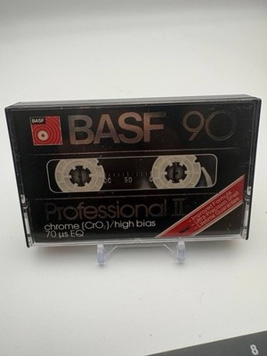 BASF Professional II chrome Cassette Tape 90 Minutes 