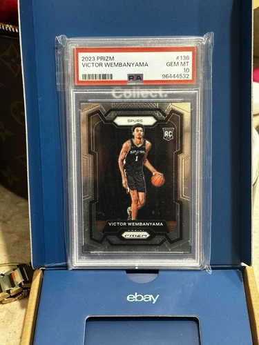 2023-24 Panini Prizm Victor Wembanyama #136 Rookie Base Spurs PSA 10 USA