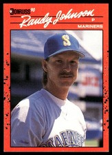 Randy Johnson 1990 Donruss #379 Seattle Mariners FREE SHIPPING AutographDen