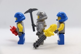 3) Power Miners Lot Rex Doc Duke 8190 8189 8191 8188 8964 LEGO Minifigure Figure