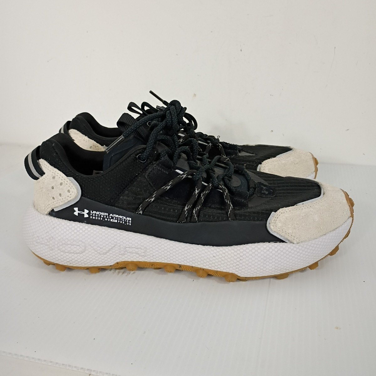 Under Armour UA Fat Tire Venture Pro Black Shoes 3028160-002 Men\'s Size 13 Under Armour Fat Tire Venture Black White for sale | eBay main image 4