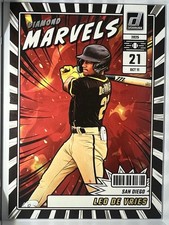 2025 Panini Donruss Diamond Marvels Insert Leo De Vries #11 Padres Baseball Card