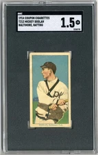 MICKEY DOOLAN 1914 T213-2 Coupon Cigarettes Type 2 Batting SGC 1.5 Baltimore Fed