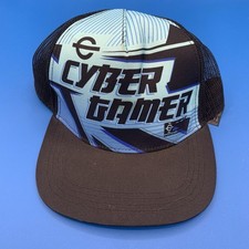 esx360 Cyber Gamer Hat Cap Snap Back Youth One Size Blue Black Gaming eSports