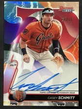 2020 Bowman’s Best Of 2020 Red Refractor Auto Casey Schmitt 4/10 B20-CS Giants