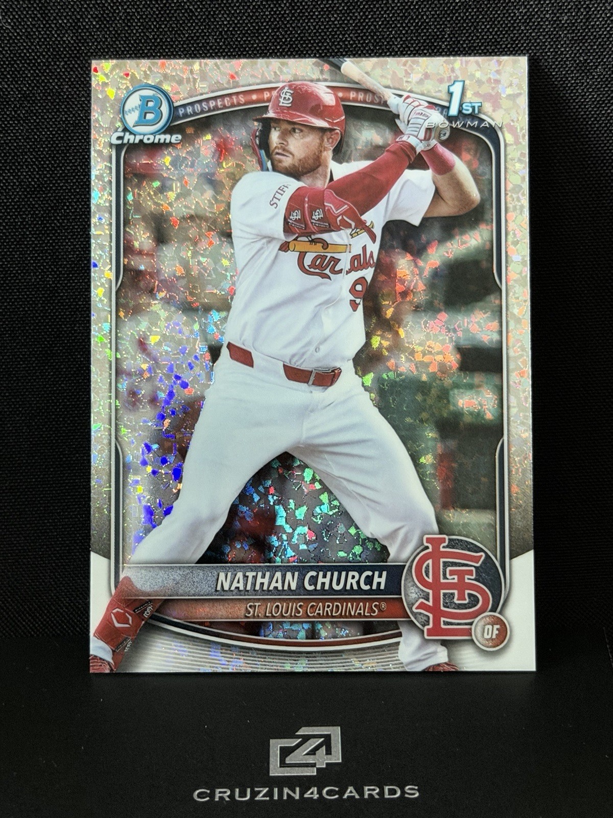 2025 Bowman Chrome - Nathan Church 1st Mini Diamond Refractor - Cardinals