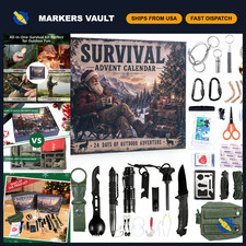 Survival Advent Calendar 2026 - 24 Days Christmas Countdown for Men Outdoor Fu