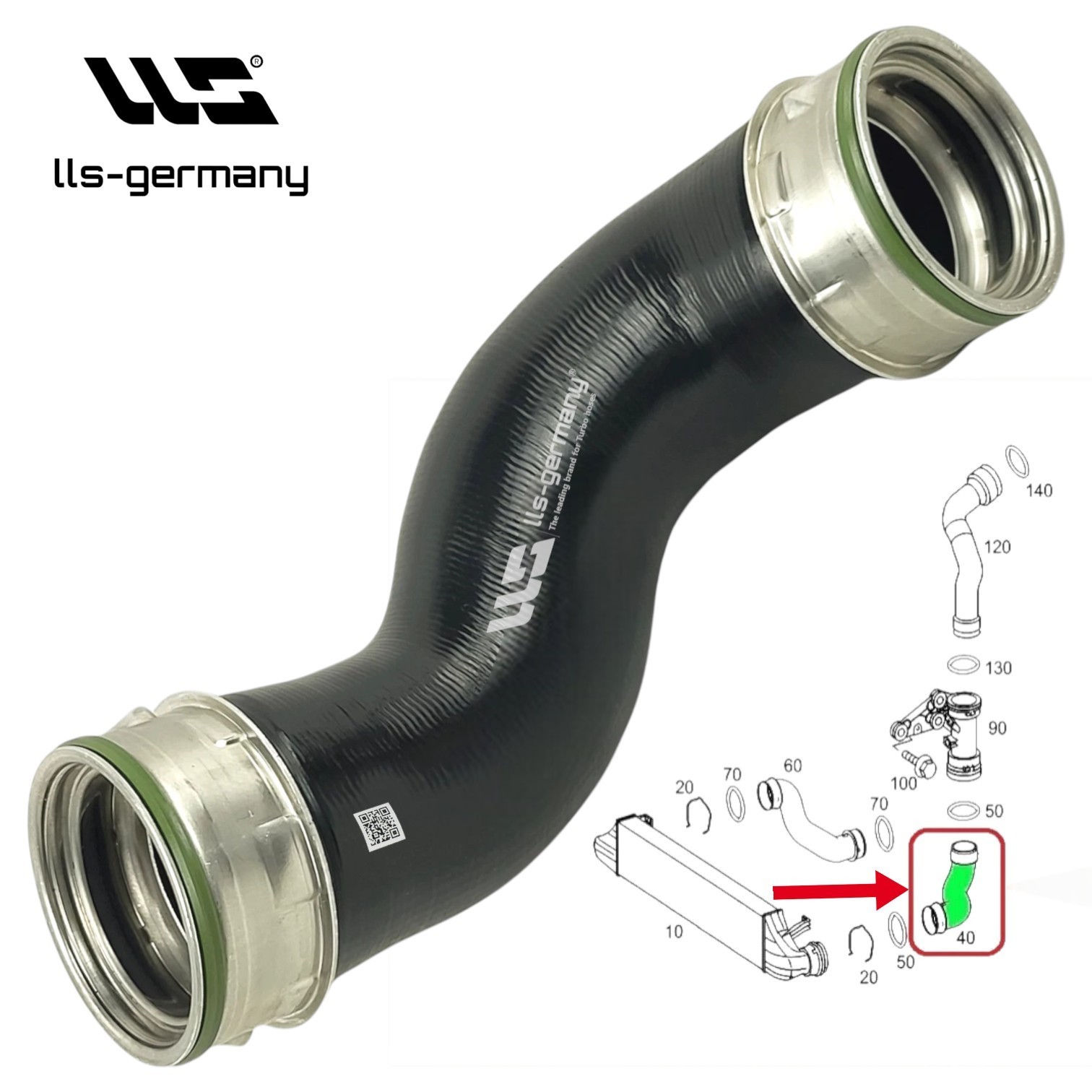 Turbo Hose For MERCEDES C-Class W203 S203 CLC 203 CLK C209 W209 A2095280982
