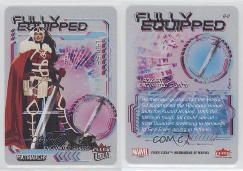 2024 Fleer Ultra Matriarchs of Marvel W pełni wyposażona Lady Sif #FE-11 09q5 - Zdjęcie 3 z 3