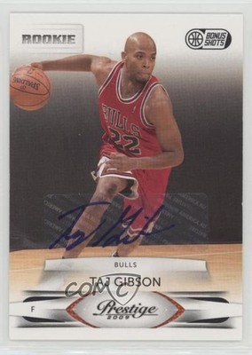 2009 Prestige Bonus Shots Black Signatures 1/50 Taj Gibson Rookie Auto RC 1m6e