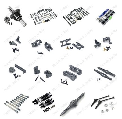 For 1/12 Wltoy 12428 12423 12427 Rc Car Titanium Aluminum metal upgrade parts
