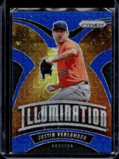 2020 Panini Prizm Justin Verlander Illumination Blue Mojo #/175 Astros
