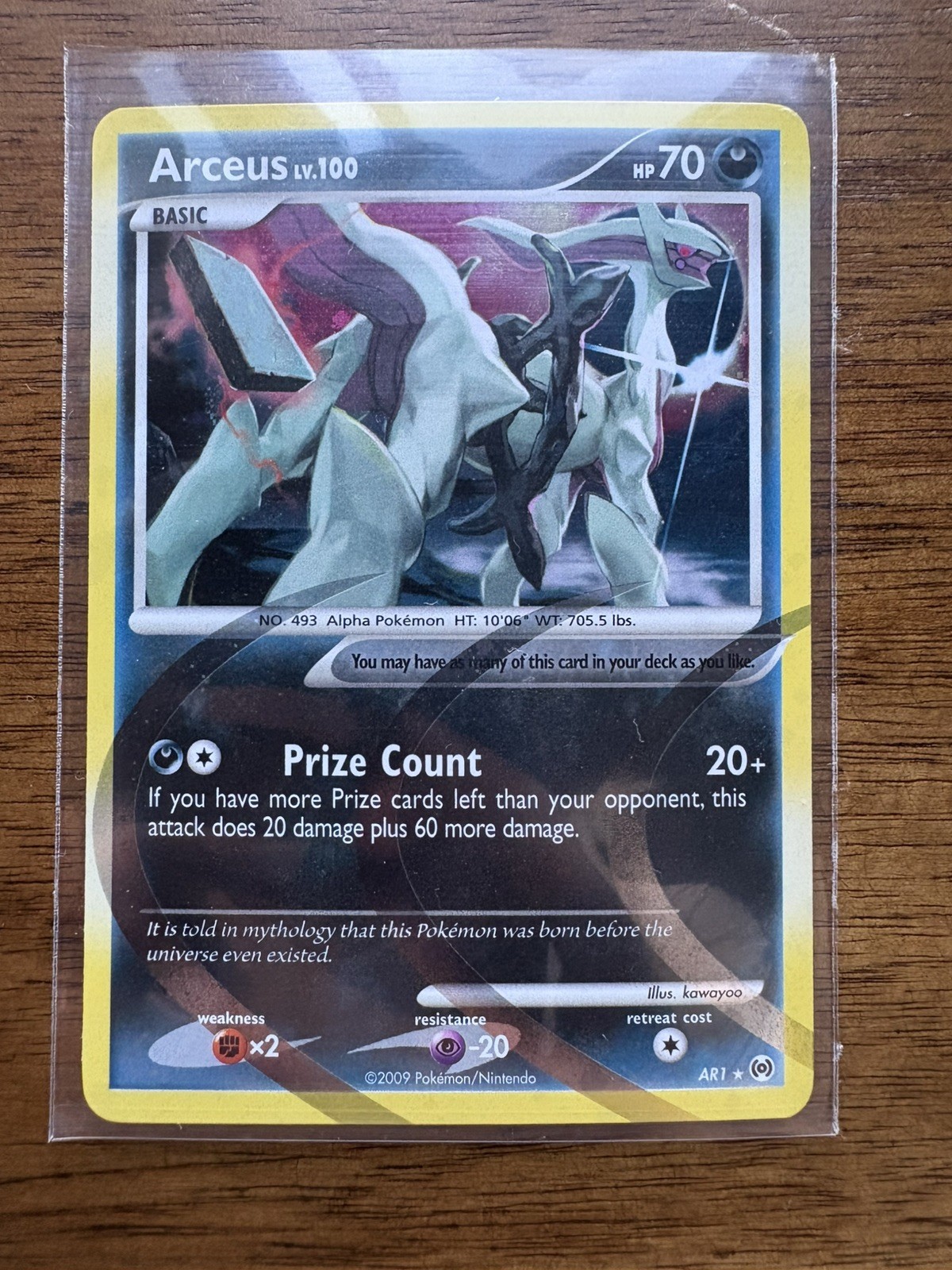 Arceus AR1 Holo Rare Pokemon Card LP 