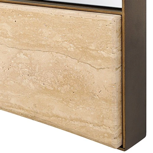 Uttermost 08229 Russo 30"W x 81-1/4"H Rectangular Flat Accent - Bronze - Picture 2 of 5