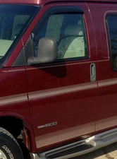 TrailFx 3M Tape-On Outside Door Guards Vent Visors for 96-25 Express Savana Van