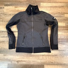 The North Face Women Jacket Stretch Full Zip Fitted Fit Sz M Dark Gray/Black