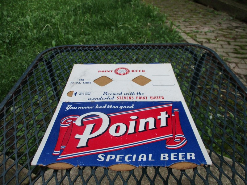 VTG Steven's Point Special Six Pack Cardboard 12 oz. Beer Can Carrier Holder Box