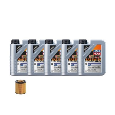 5L Liqui Moly Special Tec LL 5W-30 Hengst Oil Change Kit for Mini Cooper L4 1.6L